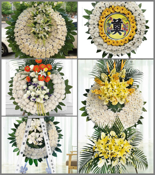 湖北孝感市大悟县大新镇沈城村花圈速递